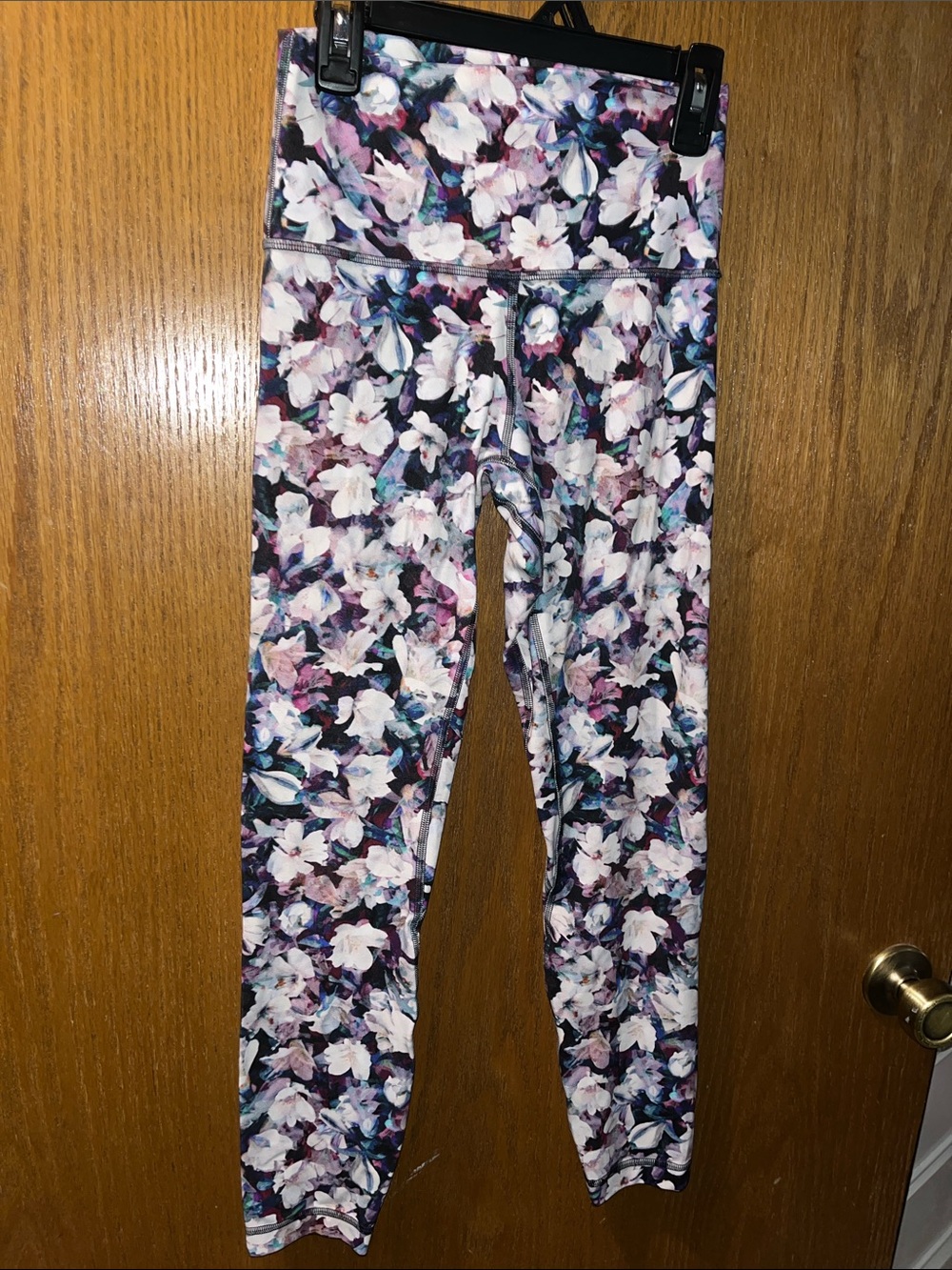 lululemon athletica Floral Print Leggings in Pink, Purple & White